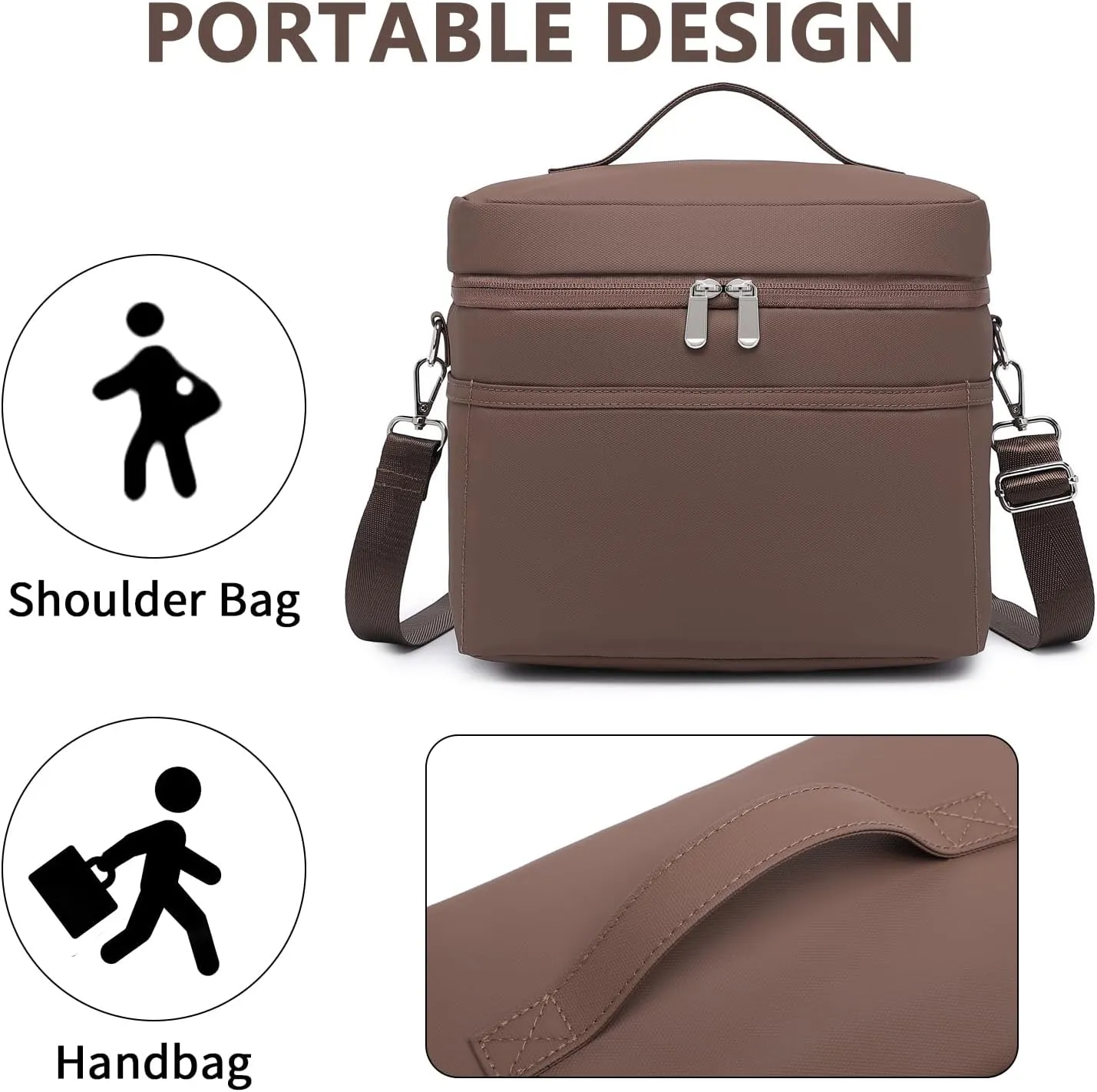 Insulated Lunch Bag for Women Adult Lunch Box Lightweight Waterproof Lunchbox Soft Cooler Reusable Lunch Bags for Work