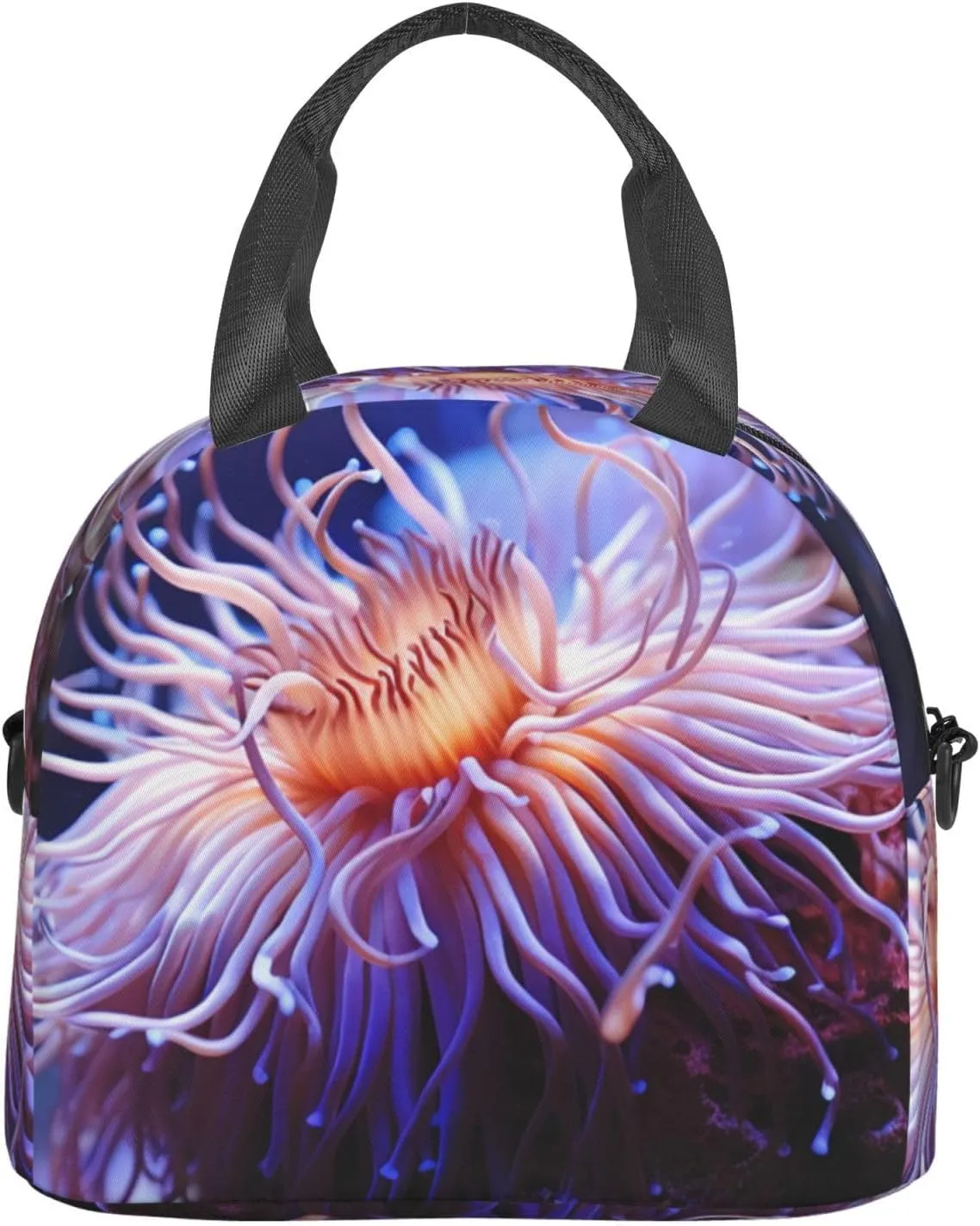 Insulated Lunch Bag Sea Anemone Lunch Box for Women Men Reusable Leakproof Cooler Bag for Office Travel Picnic