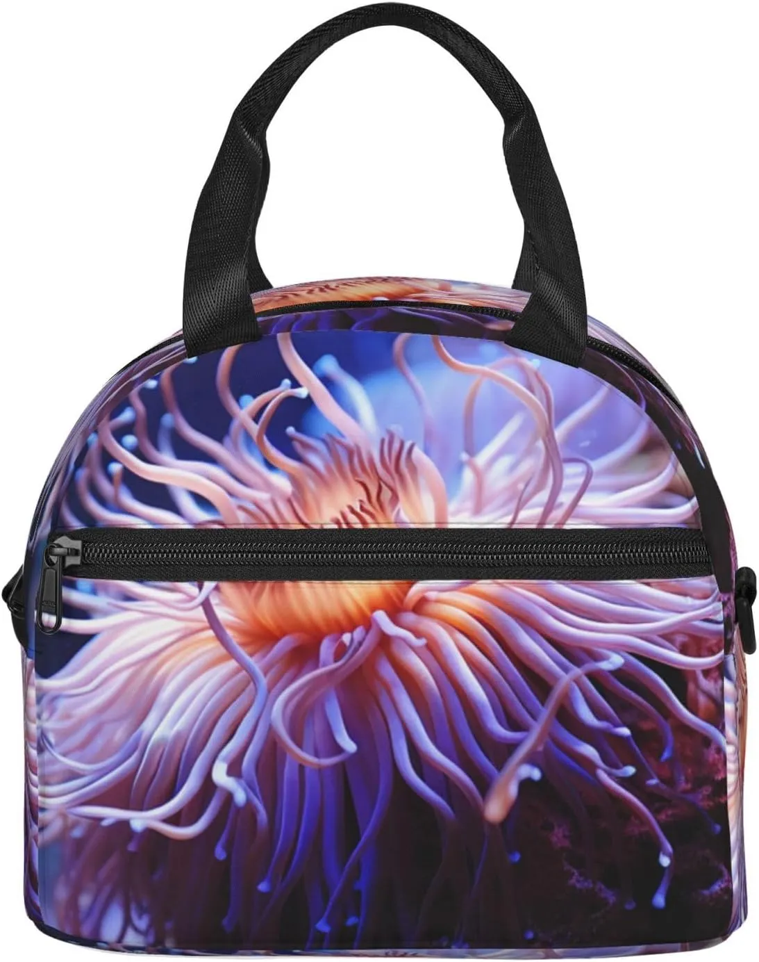 Insulated Lunch Bag Sea Anemone Lunch Box for Women Men Reusable Leakproof Cooler Bag for Office Travel Picnic