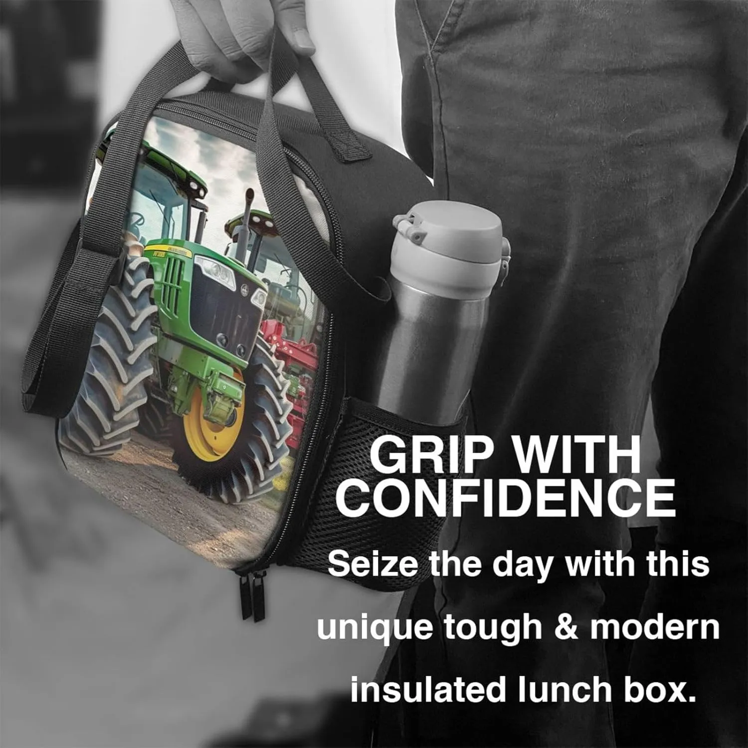 Insulated Lunch Bags for Women agricultural machinery Reusable Lunch Boxes Waterproof Shoulder Bag Lunch Cooler Bag for Work