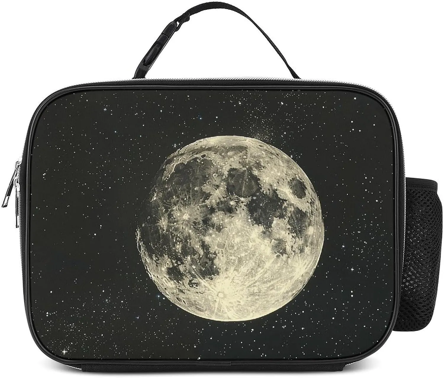 Insulated Lunch Bags for Women Illuminated by Stars Reusable Lunch Boxes Waterproof Shoulder Bag Lunch Cooler Bag for Work