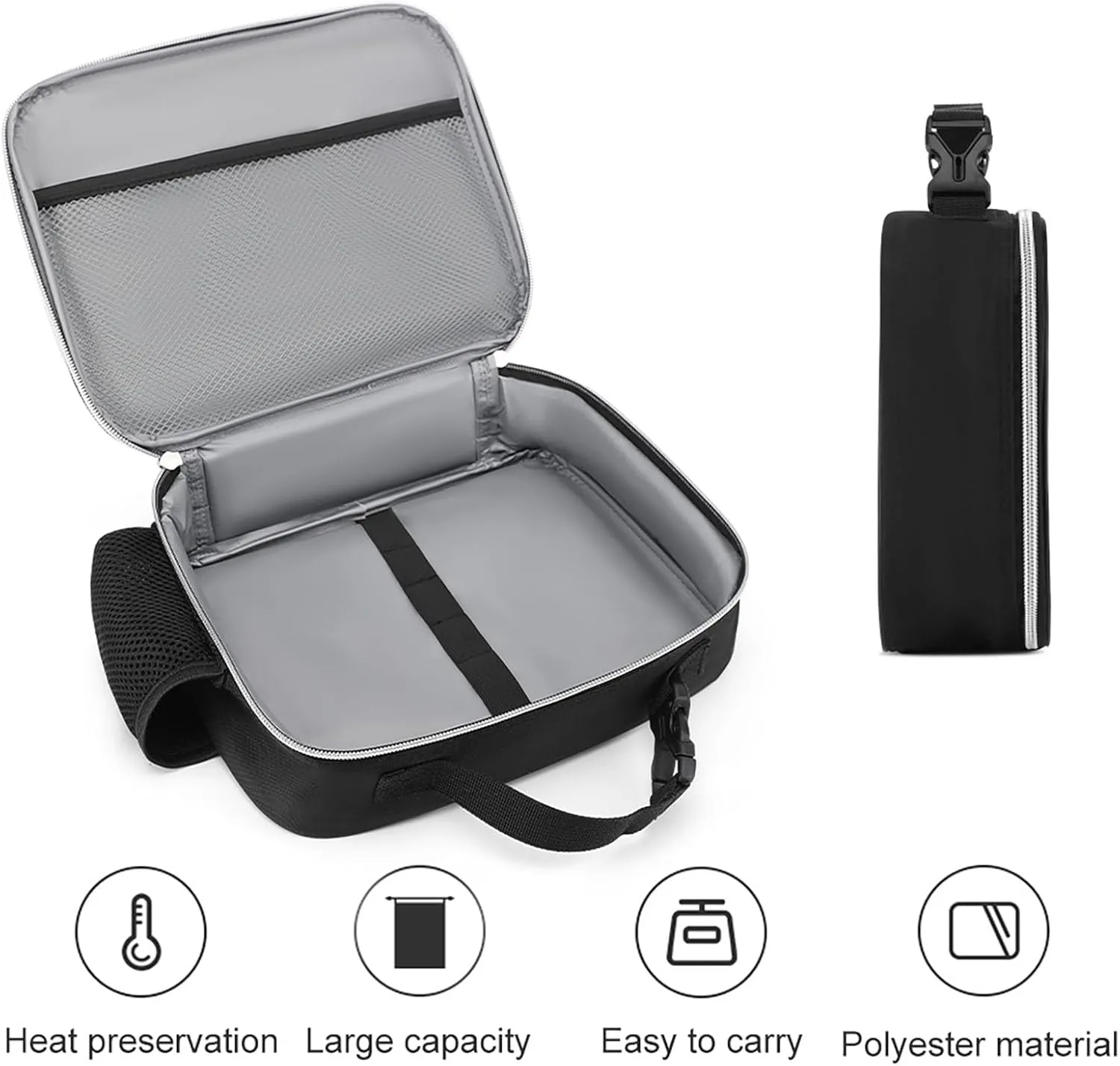 Insulated Lunch Bags for Women Texture Complex Heart Reusable Lunch Boxes Waterproof Shoulder Bag Lunch Cooler Bag for Work