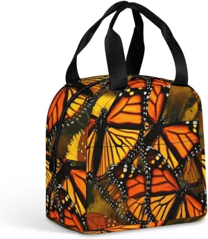 Insulated Lunch Box Monarch Butterflies Lunch Bag for Women Men Insulated Lunch Bags for Work Picnic Travel