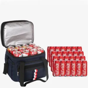 Insulated lunch pack for men and women, leak-proof insulated freezer bag, reusable thermal bag large tactical lunch box durable thermal lunch bag outdoor picnic trip/21 navy blue