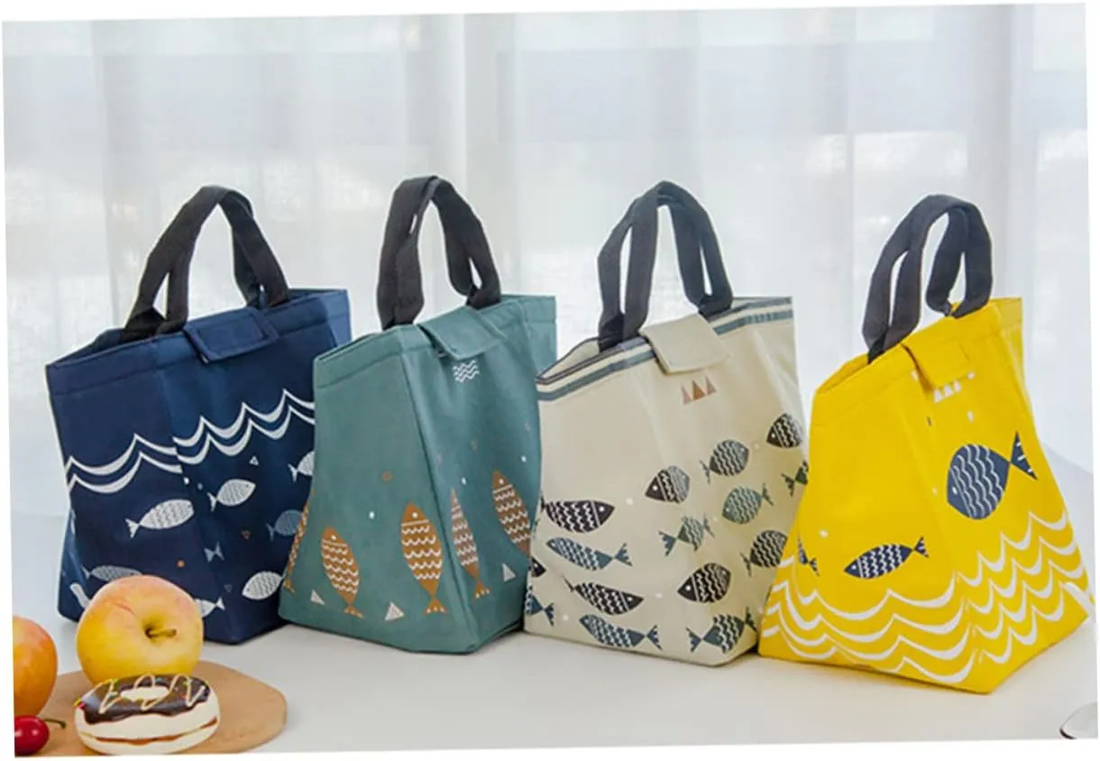 Insulated Lunch Tote Bag Thermal Lunch Bag for Outdoor Waterproof Tote Heat Preservation for School Work Travel (gray)