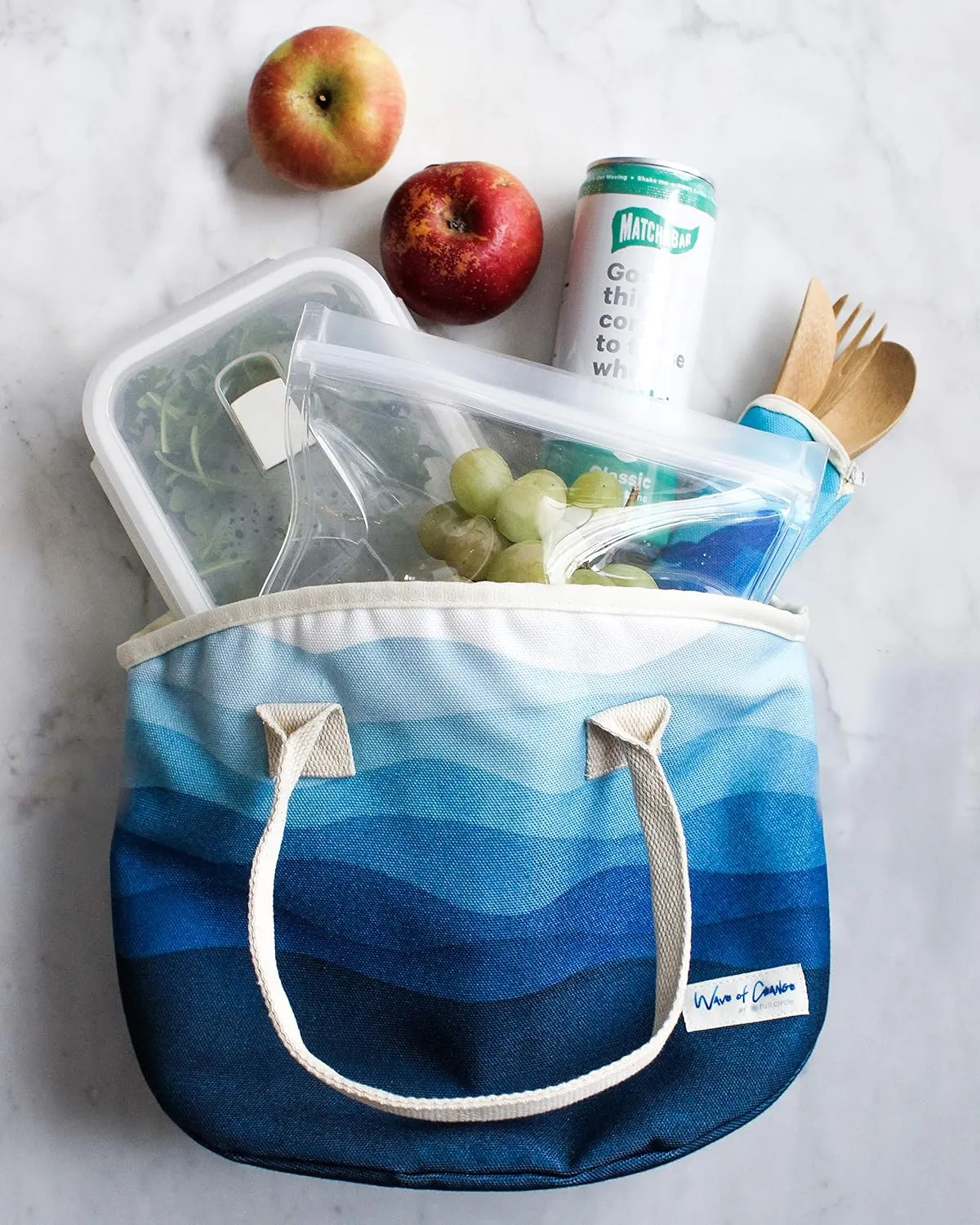 Insulated Recycled Plastic Medium Lunch Bag - 8 Can Capacity, Whale