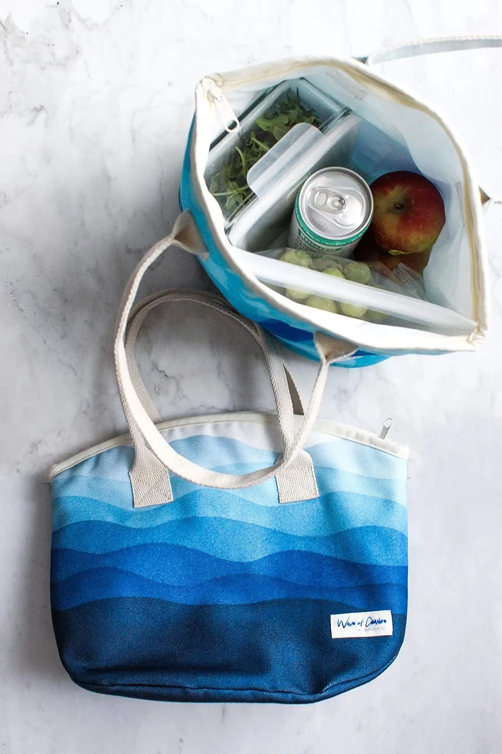 Insulated Recycled Plastic Medium Lunch Bag - 8 Can Capacity, Whale