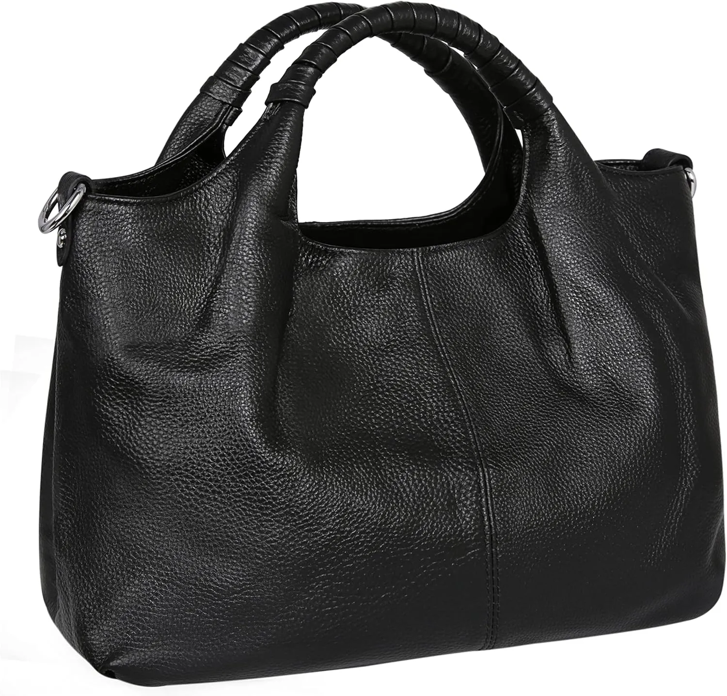 Iswee Genuine Leather Top Handle Purse Satchel Bag Designer Shoulder Bag Tote Ladies Crossbody Bag for Women