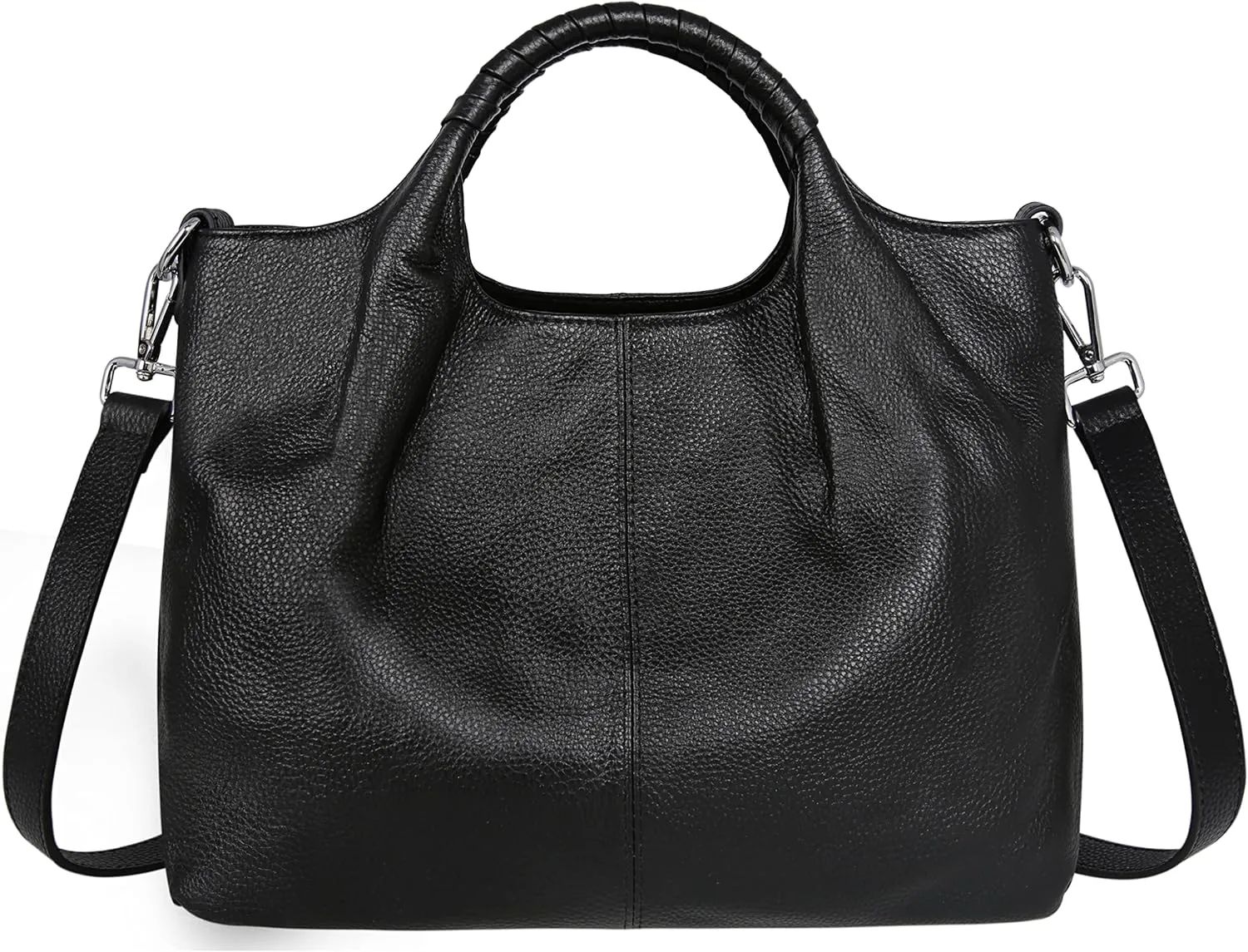 Iswee Genuine Leather Top Handle Purse Satchel Bag Designer Shoulder Bag Tote Ladies Crossbody Bag for Women