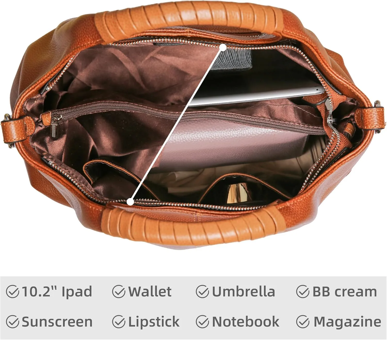 Iswee Genuine Leather Top Handle Purse Satchel Bag Designer Shoulder Bag Tote Ladies Crossbody Bag for Women