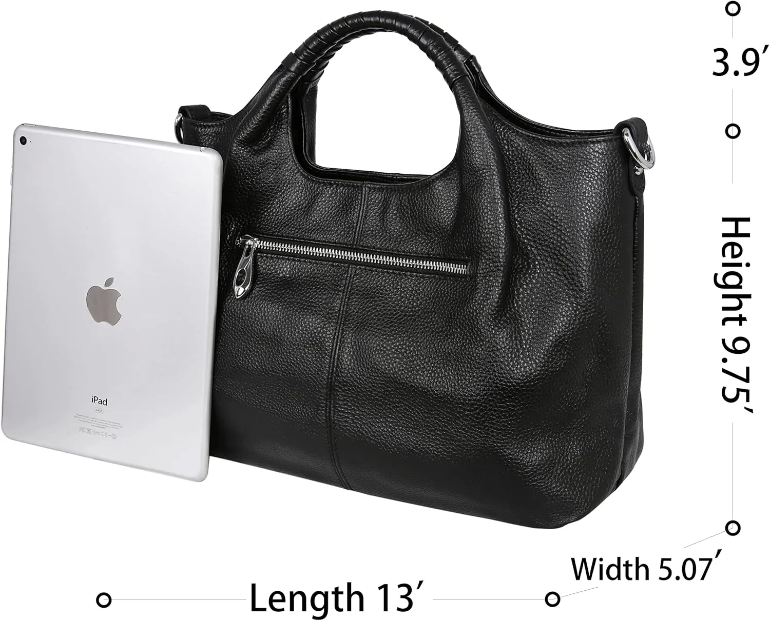 Iswee Genuine Leather Top Handle Purse Satchel Bag Designer Shoulder Bag Tote Ladies Crossbody Bag for Women