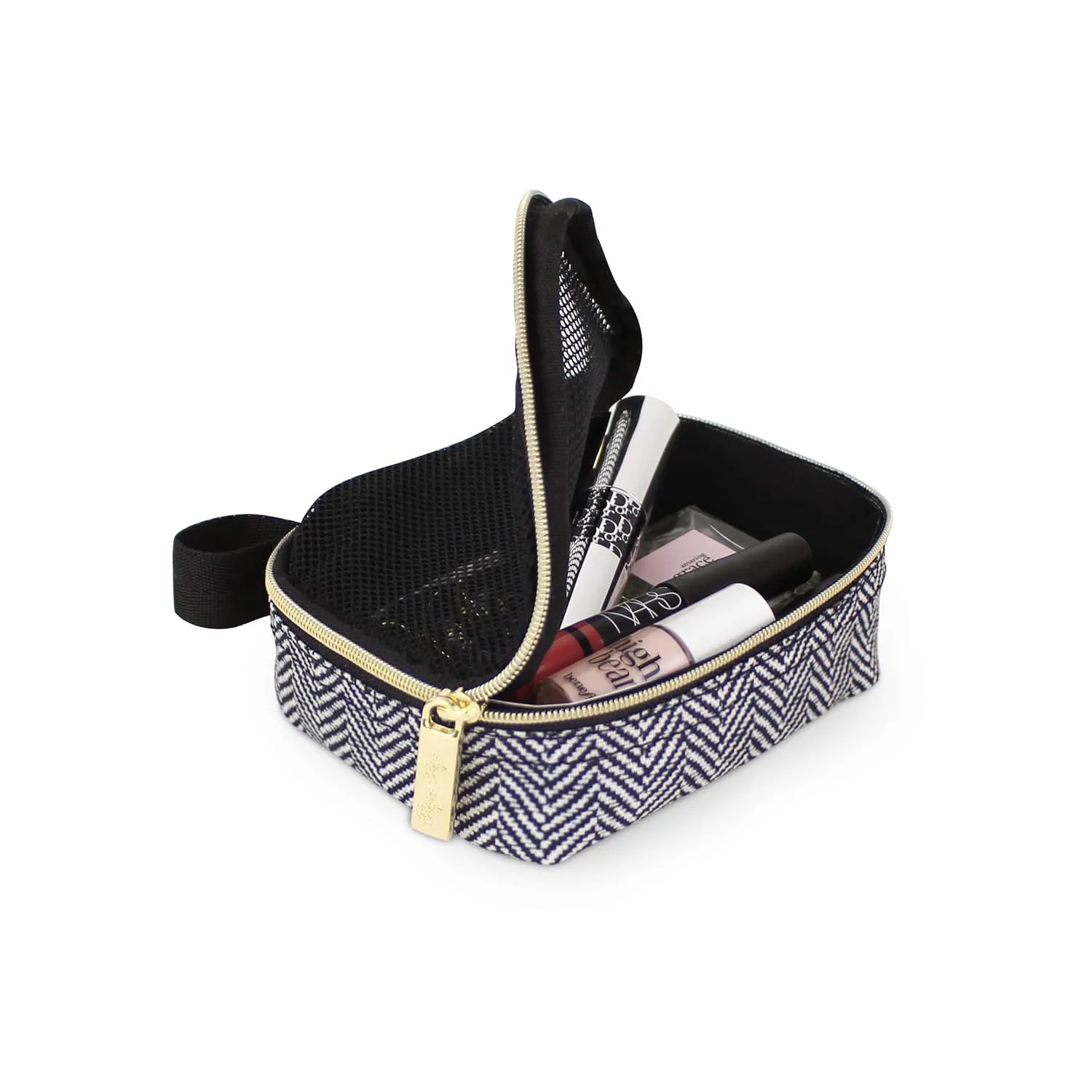 Itzy Ritzy Packing Cubes for Travel – Set of 3 Packing Cubes or Travel Organizers; Each Travel Cube Features a Mesh Top, Double Zippers and a Fabric Handle (Coffee and Cream)