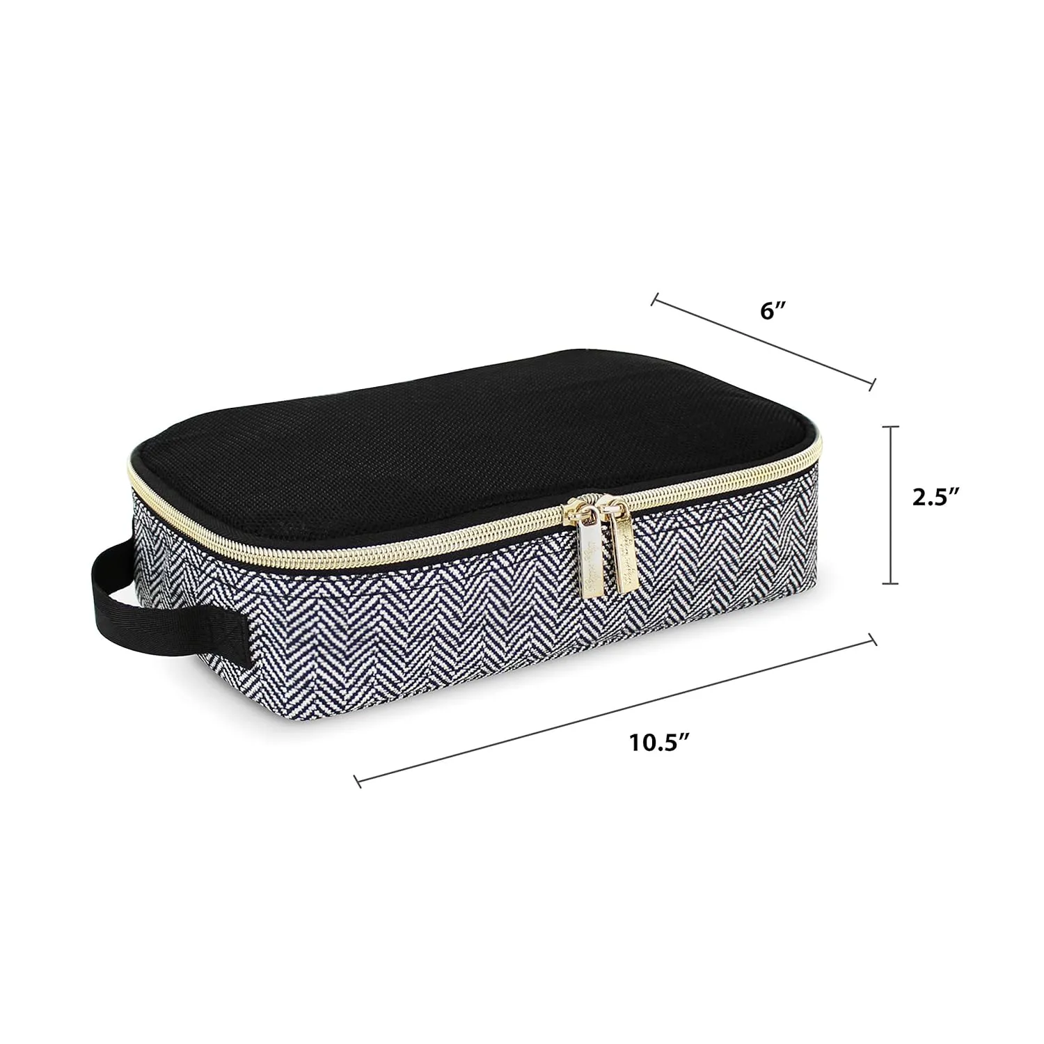 Itzy Ritzy Packing Cubes for Travel – Set of 3 Packing Cubes or Travel Organizers; Each Travel Cube Features a Mesh Top, Double Zippers and a Fabric Handle (Coffee and Cream)