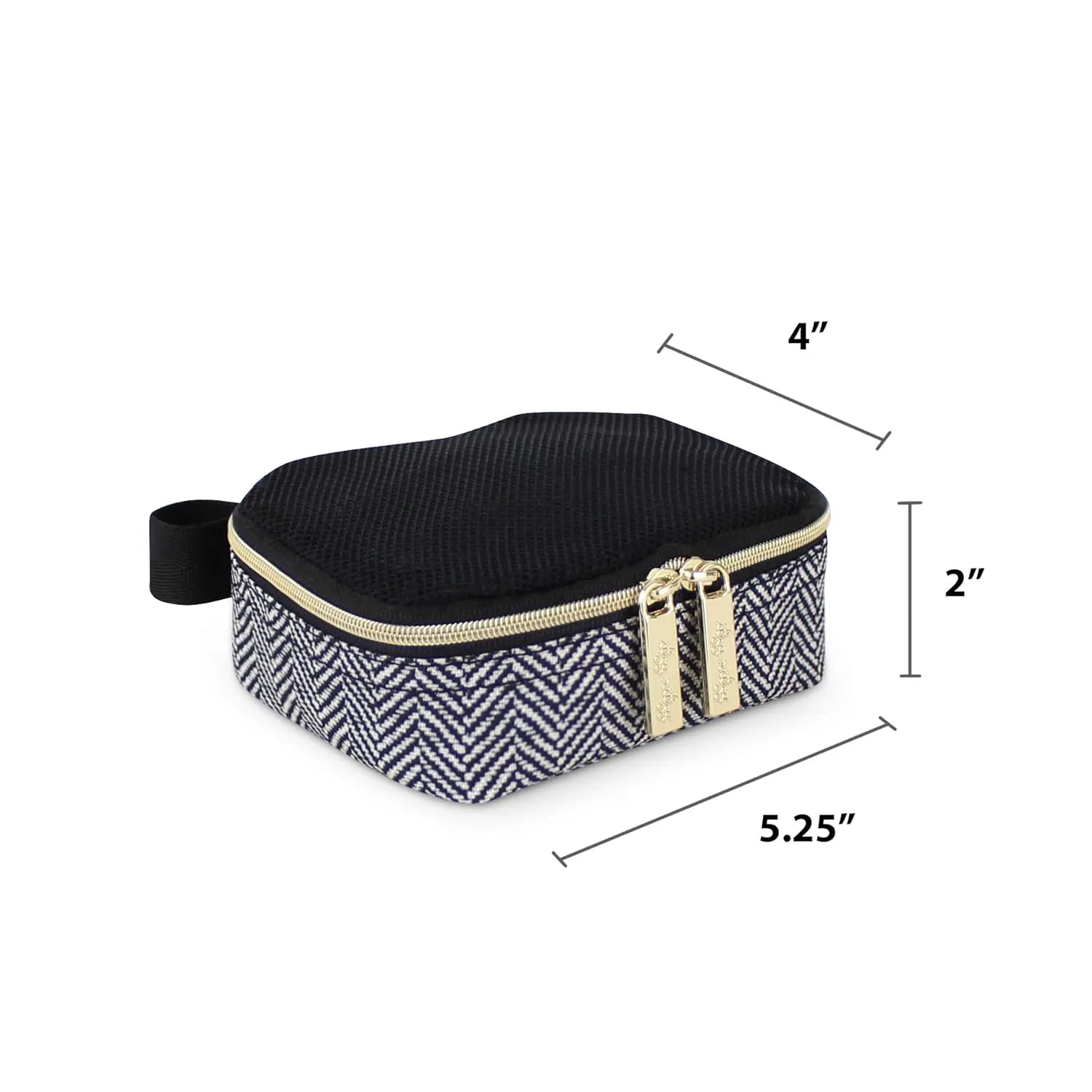 Itzy Ritzy Packing Cubes for Travel – Set of 3 Packing Cubes or Travel Organizers; Each Travel Cube Features a Mesh Top, Double Zippers and a Fabric Handle (Coffee and Cream)