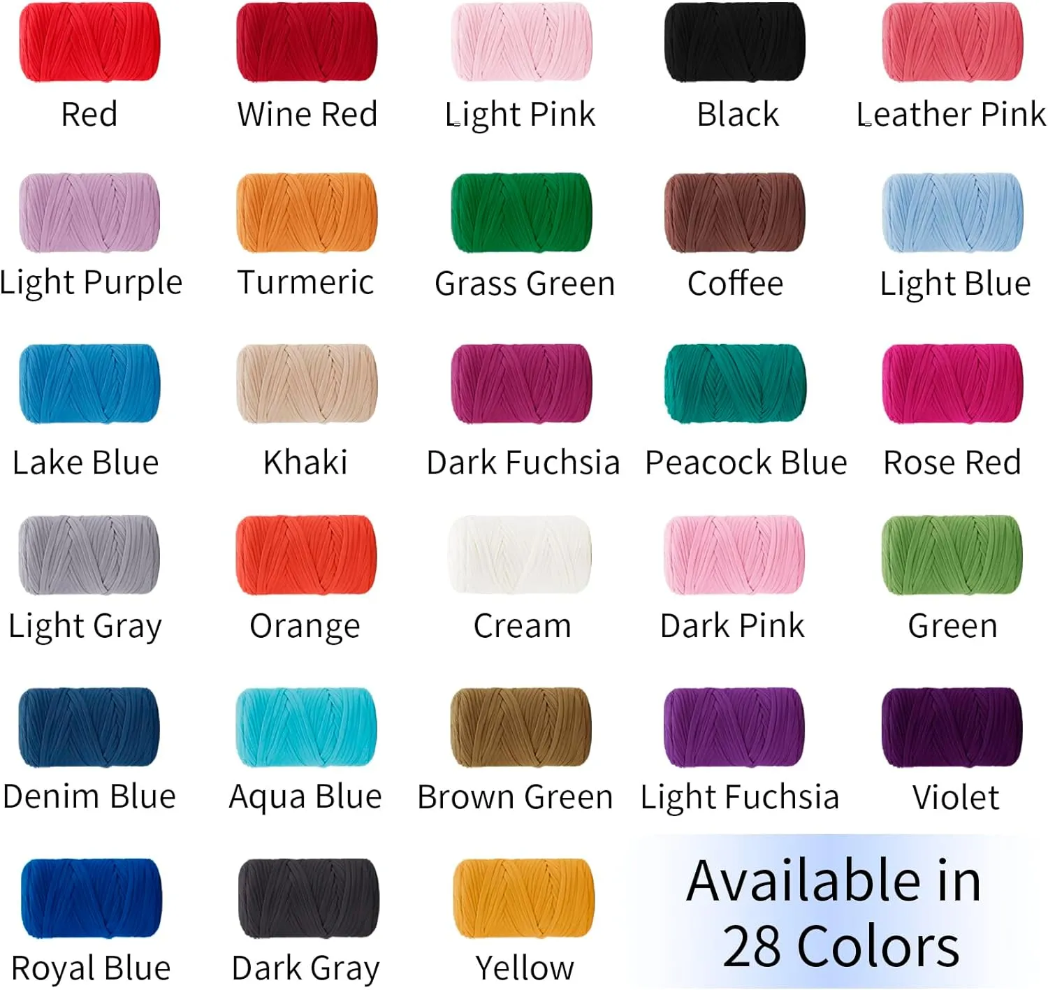 JeogYong T-Shirt Yarn, 400g/131 Yards Elastic Fabric Crochet Cloth T Shirt Yarn, Thick Hand Knitting Polyester Fabric Ribbon for Crocheting Bags/Baskets/Rugs, Home Decor, DIY Crafts (Aqua Blue)