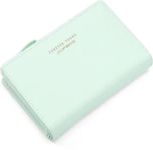 JIUFENG Women Zipper Wallet RFID Blocking Multi Purpose Coin Pouches Credit Card Holder Short Purses