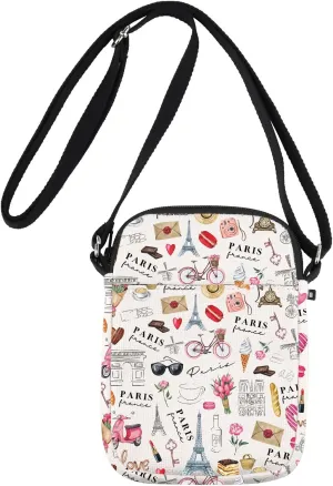 JNIAP Paris Crossbody Bag Paris Trip Gift Paris Crossbody Purse Paris Lover Gift Paris Themed Gifts Paris Travel Purse
