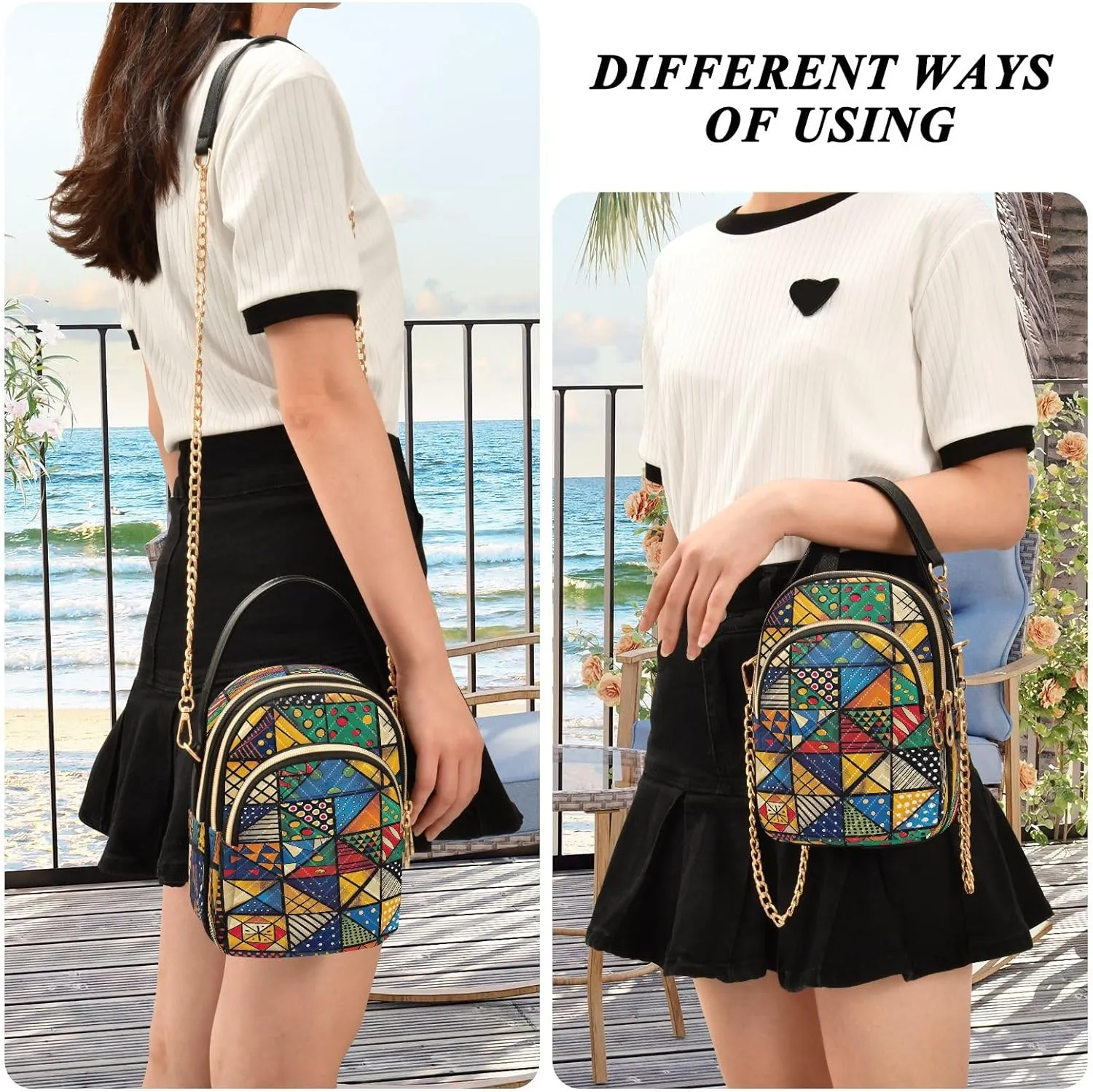 Joisal Blue Butterflies Small Purses for Women Crossbody, Shoulder Purses Trendy Handbag for Women, Small Cell Phone Purse