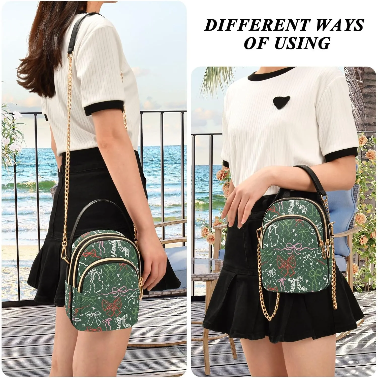 Joisal Bright Gradient Stars Anti Theft Crossbody Bag, Handbag for Women Trendy Small Sling Bag for Women