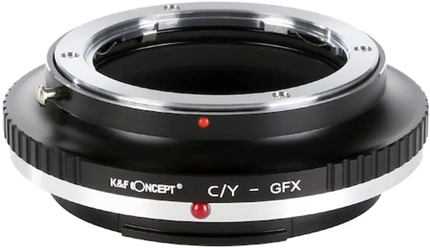 K&F Concept Adapter for Contax Yashica Mount Lens to Fuji GFX Medium Format Camera