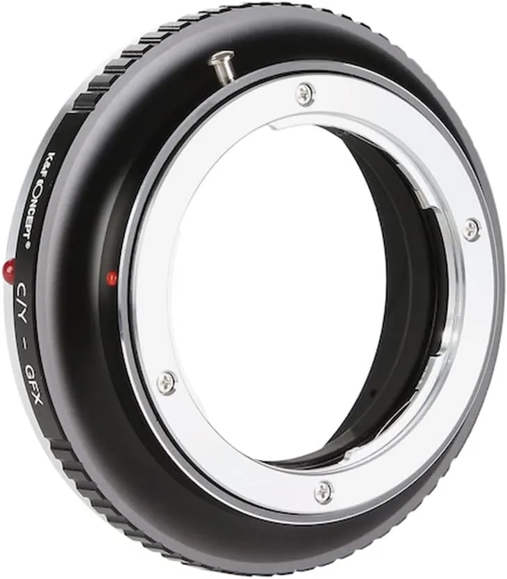 K&F Concept Adapter for Contax Yashica Mount Lens to Fuji GFX Medium Format Camera