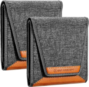 K&F Concept Lens Filter Case 4 Pocket, Leather Carrying Filters Bag Pouch for Square ND CPL etc Filters up to 100x100mm, Designed NANO-X Series Square Bracket 100mm
