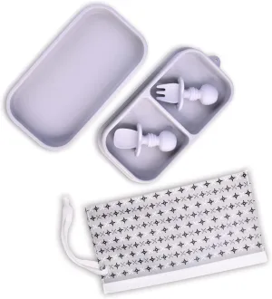 KATORI KIDS Suction Plate for Baby To Go | 5pc Travel Silicone Baby Plate Feeding Set with Travel Bag | Toddler Plate | Baby Travel Essential | Baby Bowl | Platos para Bebes