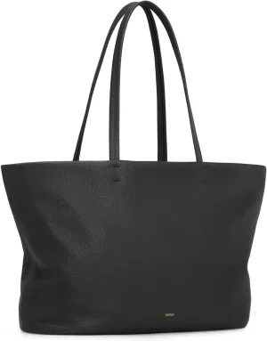 Kattee Leather Tote Bags for Women, Soft Shoulder Purse and Handbags Zipper Totes Travel Work Extra Large