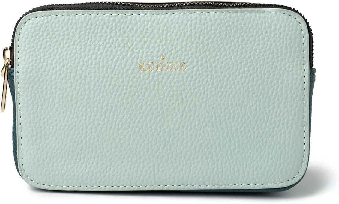 KEDZIE Color Pop Modernist Vegan Leather Crossbody Shoulder Compact Camera Shape Bag For Women With Adjustable Strap