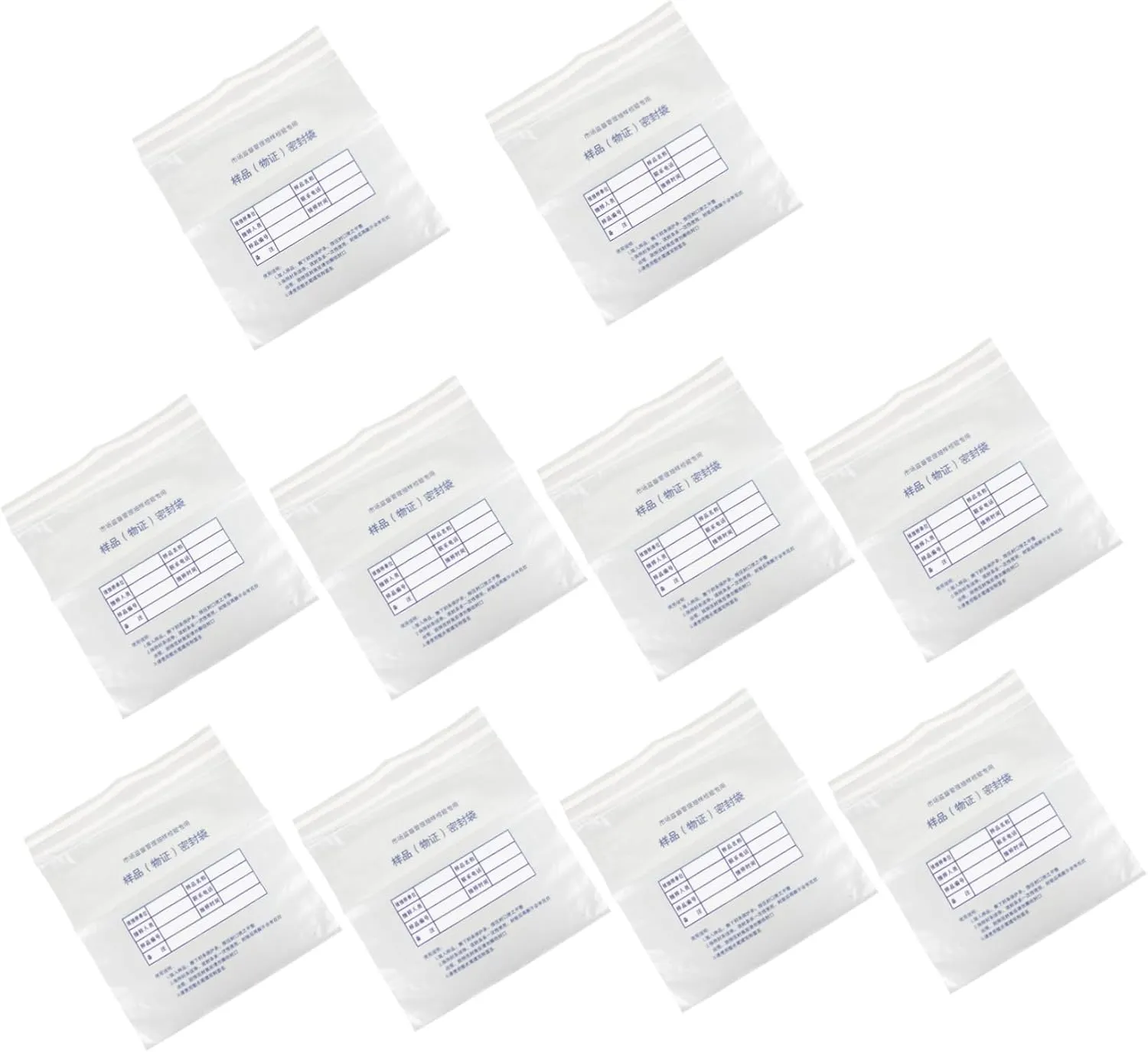 KICHOUSE Tamper-evident Bank Bag 10pcs Cash Deposit Envelopes Waterproof Cash Transmittal Bags for Secure Money Handling