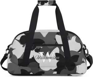 Kids Duffle Bag Personalized Gym Bag Overnight Bags, Ideal for Travel and Sports, Suitable for Men Women for Gym, Dance, Yoga, Durable Waterproof Sport Overnight Handbags Butterflies