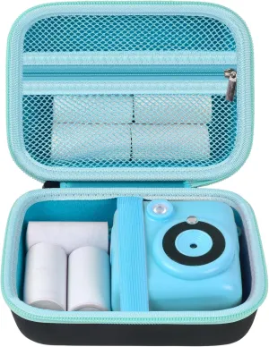 Kids Instant Print Camera Case for Dylanto/for ESOXOFFORE/for VTech KidiZoom PrintCam/Creator Cam/for Goopow/for GKTZ/for FUNKAM/for Agoigo Waterproof Digital Video Toddler Cameras - Box Only (Black)