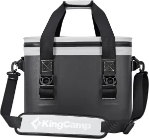 KingCamp Soft Cooler Bag Insulated Leak Proof 30 Cans Large Cooler Bag With Shoulder Strap Leakproof Zipper Keep Ice 48 Hours Portable Beach Cooler Bag For Travel Camping Picnic Trip
