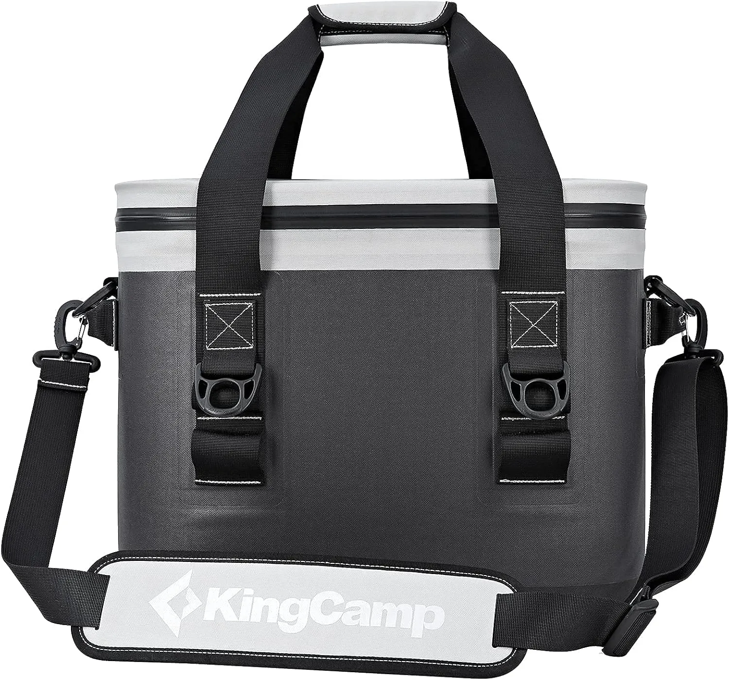 KingCamp Soft Cooler Bag Insulated Leak Proof 30 Cans Large Cooler Bag With Shoulder Strap Leakproof Zipper Keep Ice 48 Hours Portable Beach Cooler Bag For Travel Camping Picnic Trip