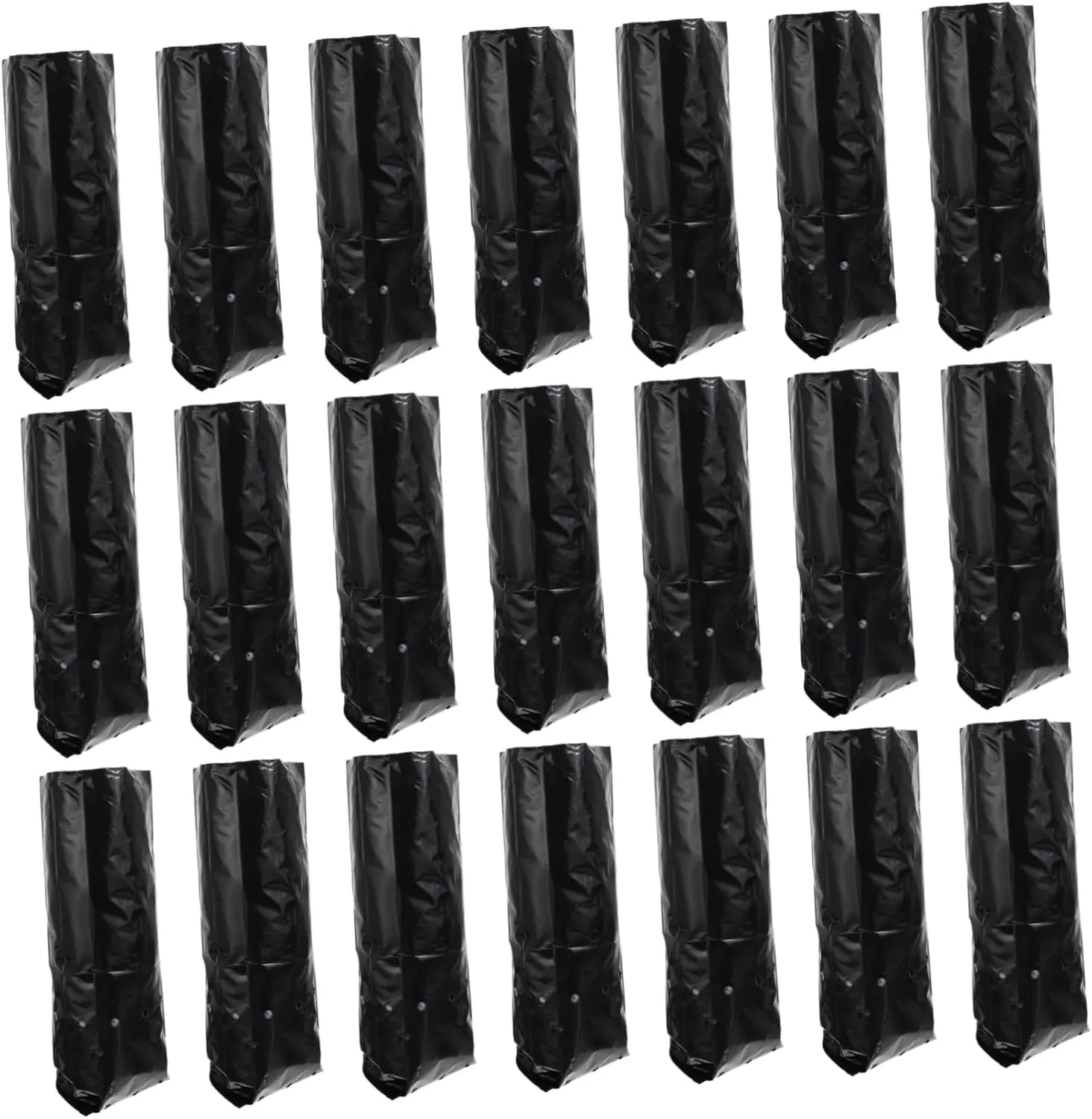 Kisangel 3sets Nursery Growing Bags 10x30cm Thickened Aeration Grow Bags Planting Gardening Bag Outdoor Flower Pot Easy to Use Seedling Starter No Bound 100pcs*3