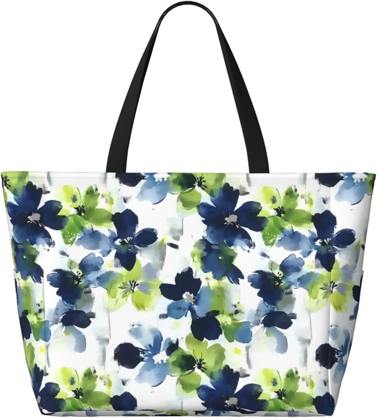 Large Beach Bag for Women Waterproof Foldable Travel Shoulder Tote Bag with Pocket for Weekender Pool Vacation