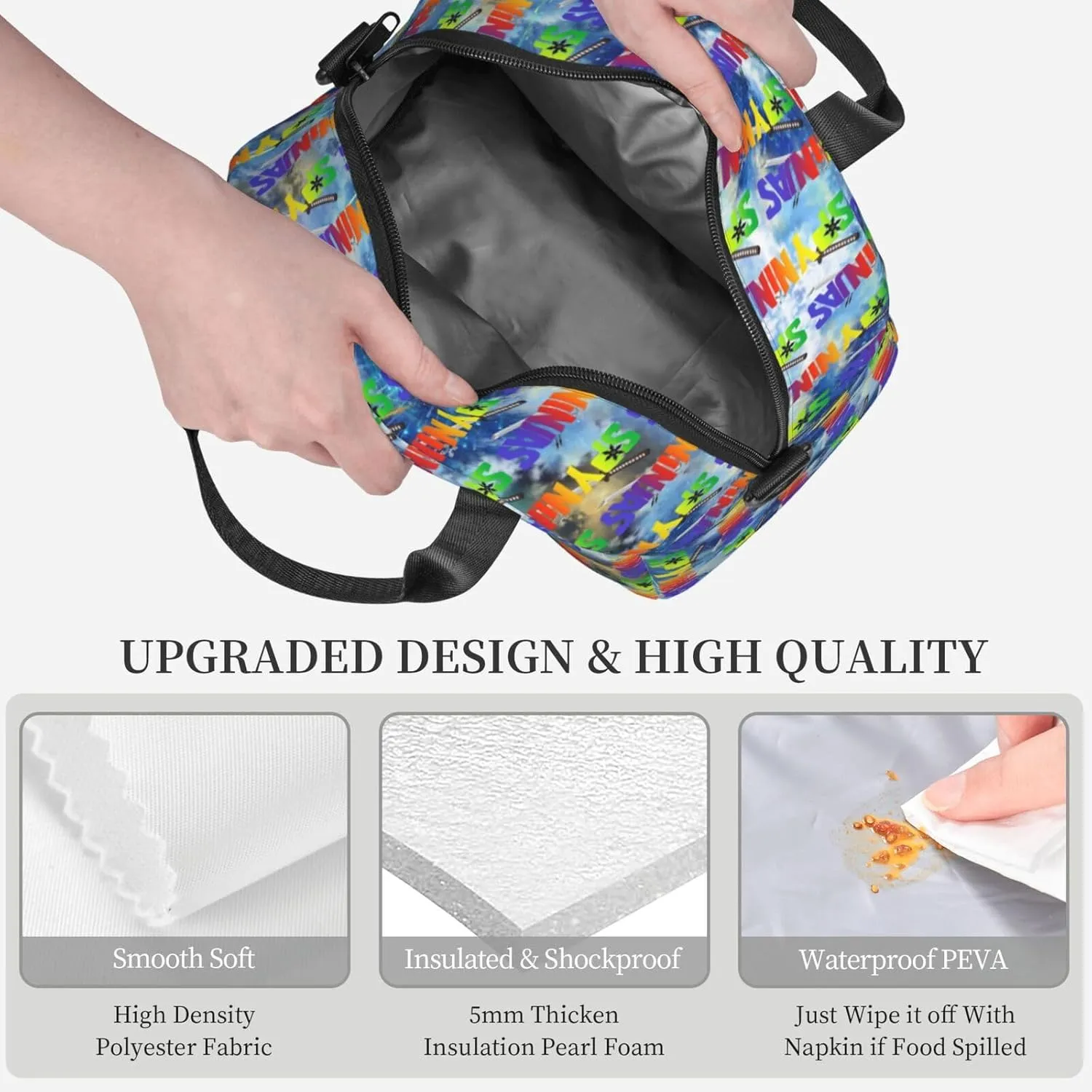 Large Capacity Backpack Camping Lunch Bag Combination Daypack For Daily Travel