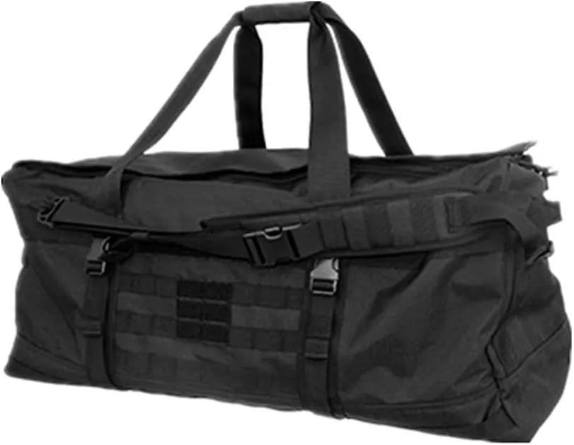 Large Capacity Mountaineering Camping Shoulder Travel Bag 106L Outdoor Portable Backpack Military Fans Tactical Satchel Bag (Black)