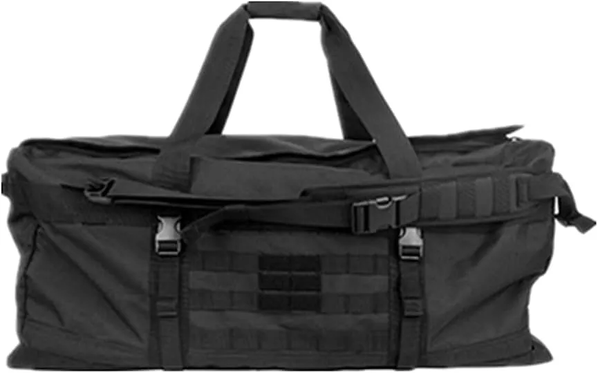 Large Capacity Mountaineering Camping Shoulder Travel Bag 106L Outdoor Portable Backpack Military Fans Tactical Satchel Bag (Black)