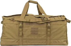 Large Capacity Mountaineering Camping Shoulder Travel Bag 106L Outdoor Portable Backpack Military Fans Tactical Satchel Bag (Coyote Tan)