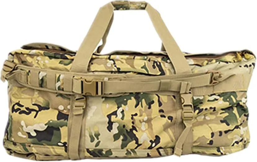 Large Capacity Mountaineering Camping Shoulder Travel Bag 106L Outdoor Portable Backpack Military Fans Tactical Satchel Bag (CP camouflage)