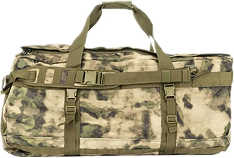 Large Capacity Mountaineering Camping Shoulder Travel Bag 106L Outdoor Portable Backpack Military Fans Tactical Satchel Bag (Ruin camouflage)