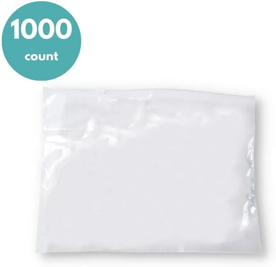 Large Slider Storage Bags, Resealable Plastic Bag, 14 x 10 Inch, Clear, 3 Mil, 1000 Pack