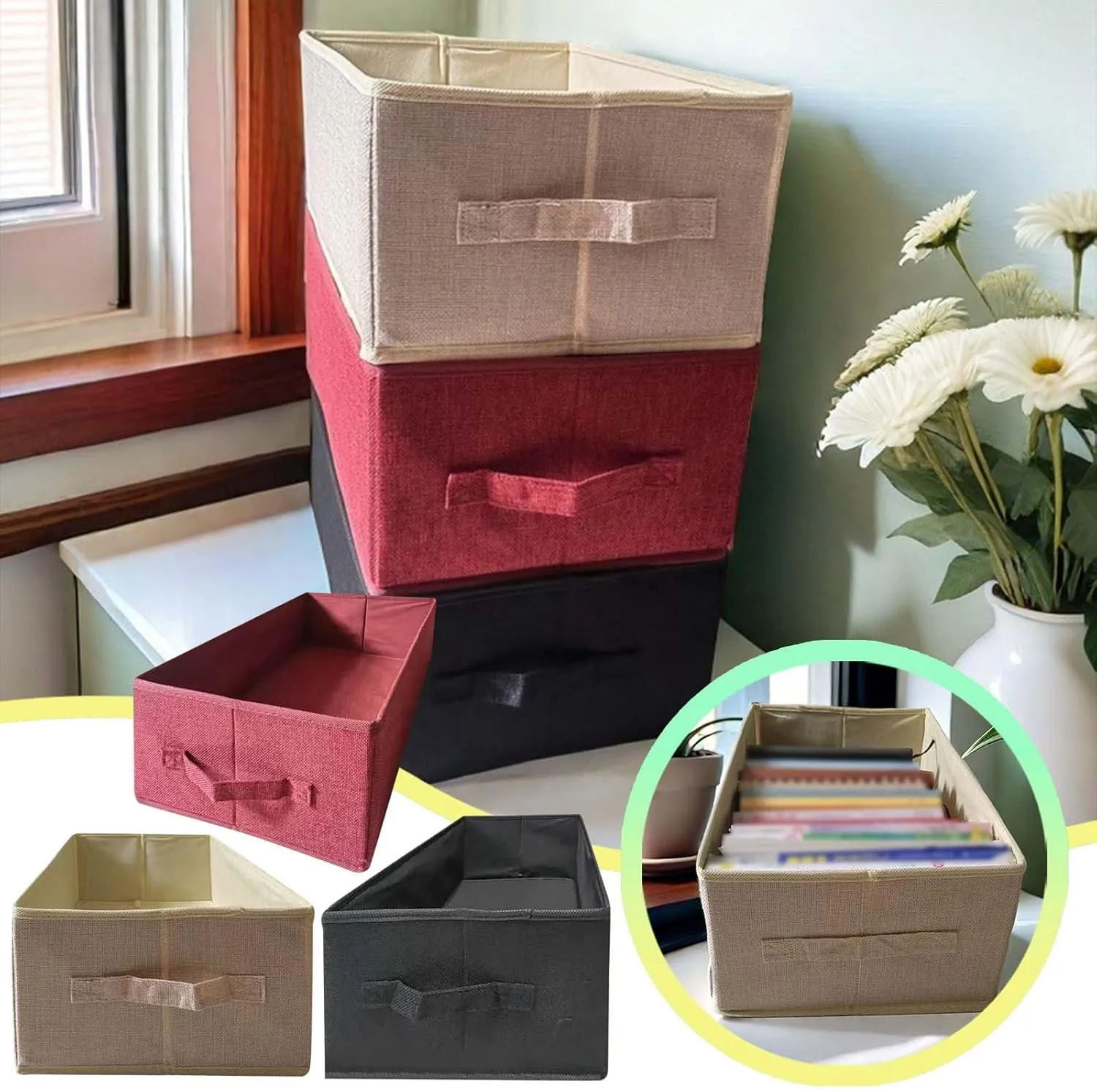Laundry Organizers and Storage, Travel Vacuum Bags Tote Bag Bulk 13 Inch Cube Storage Bins Clear Boxes for Plastic Containers Nail Supplies Organizer(C1)(41. 00)
