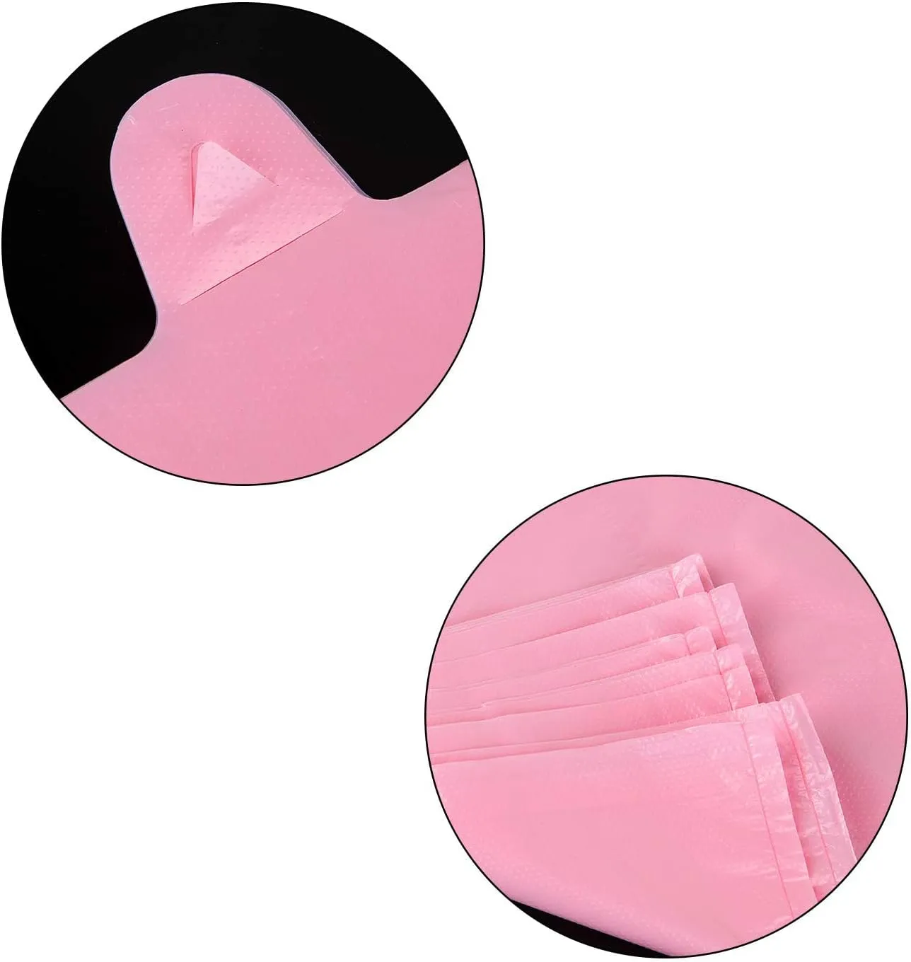 LazyMe T Shirt Bags, Pink Plastic Bags with Handles for Grocery and Retail, Bolsas De Plastico Para Negocio, 12x20 Inches (200 pcs)