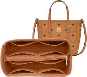 Lckaey bag organizer for tote bag felt insert purse organizer 3020Camel-S