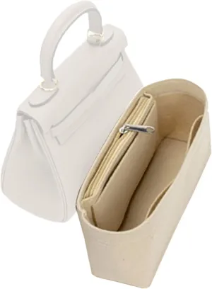 Lckaey for Handbags Kelly 32 organizer Purse Organizer insert1011Beige-L