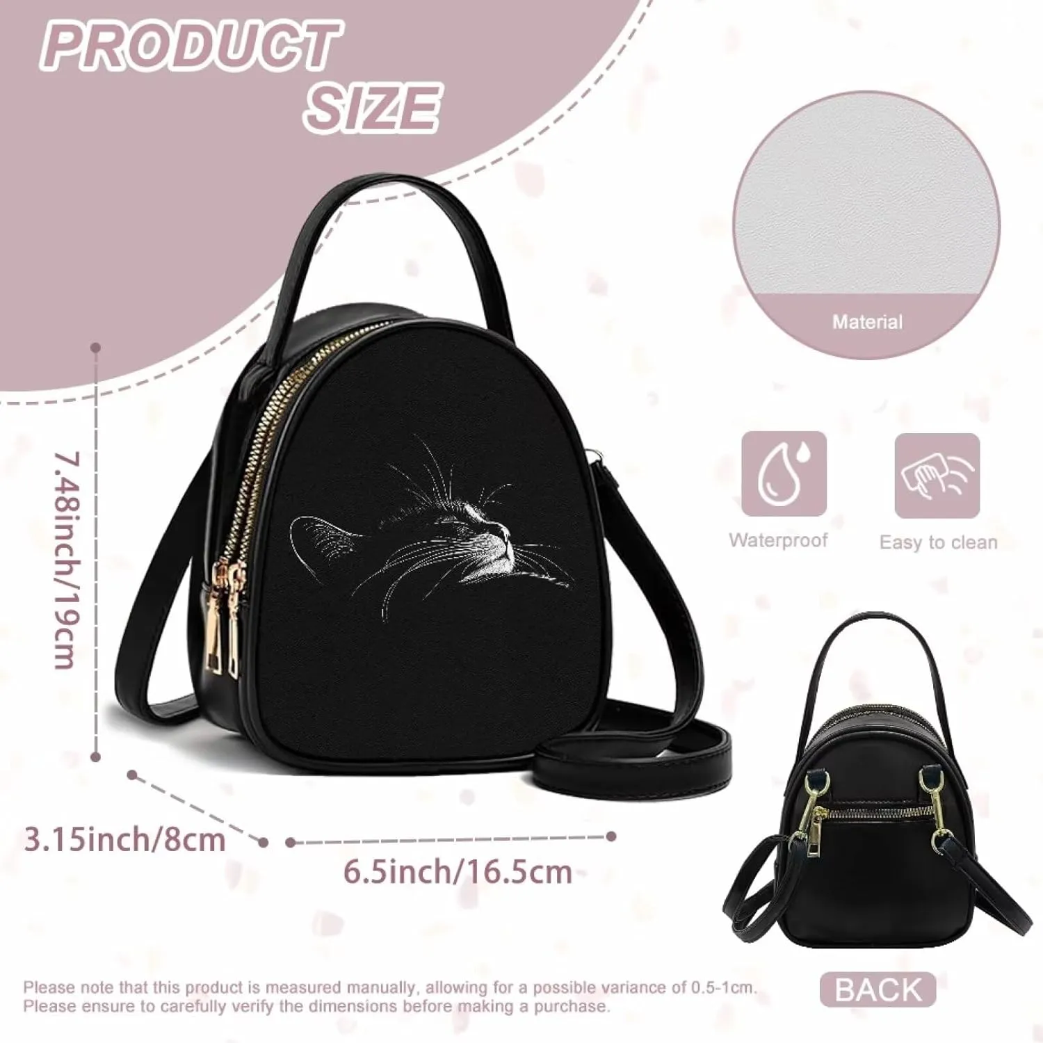 Leather Purse for Women, Leather Hobo Bag Women's Crossbody Bags 2025 Fashion Double Layer Design for Ladies