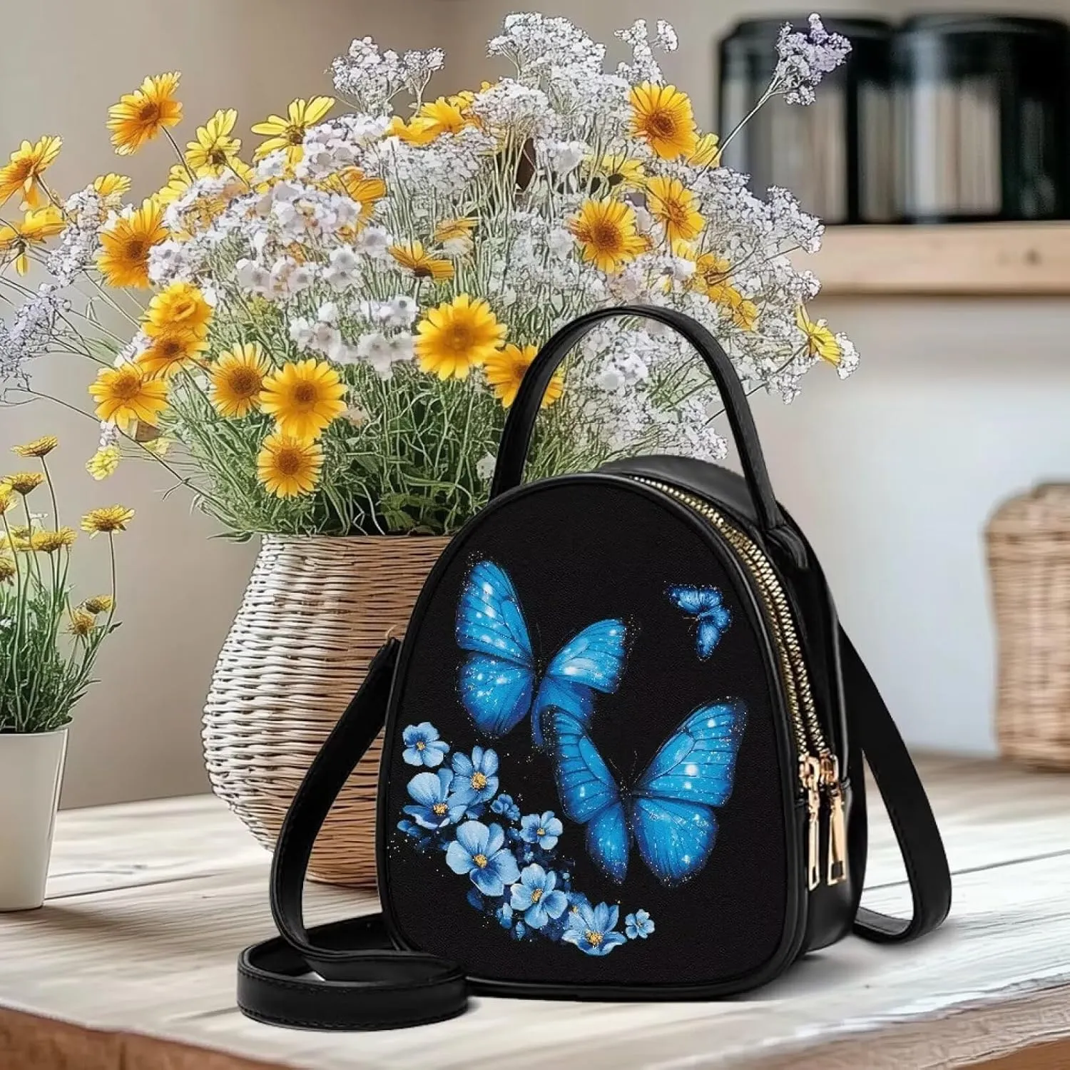 Leather Purse for Women, Leather Hobo Bag Women's Crossbody Bags 2025 Fashion Double Layer Design for Ladies