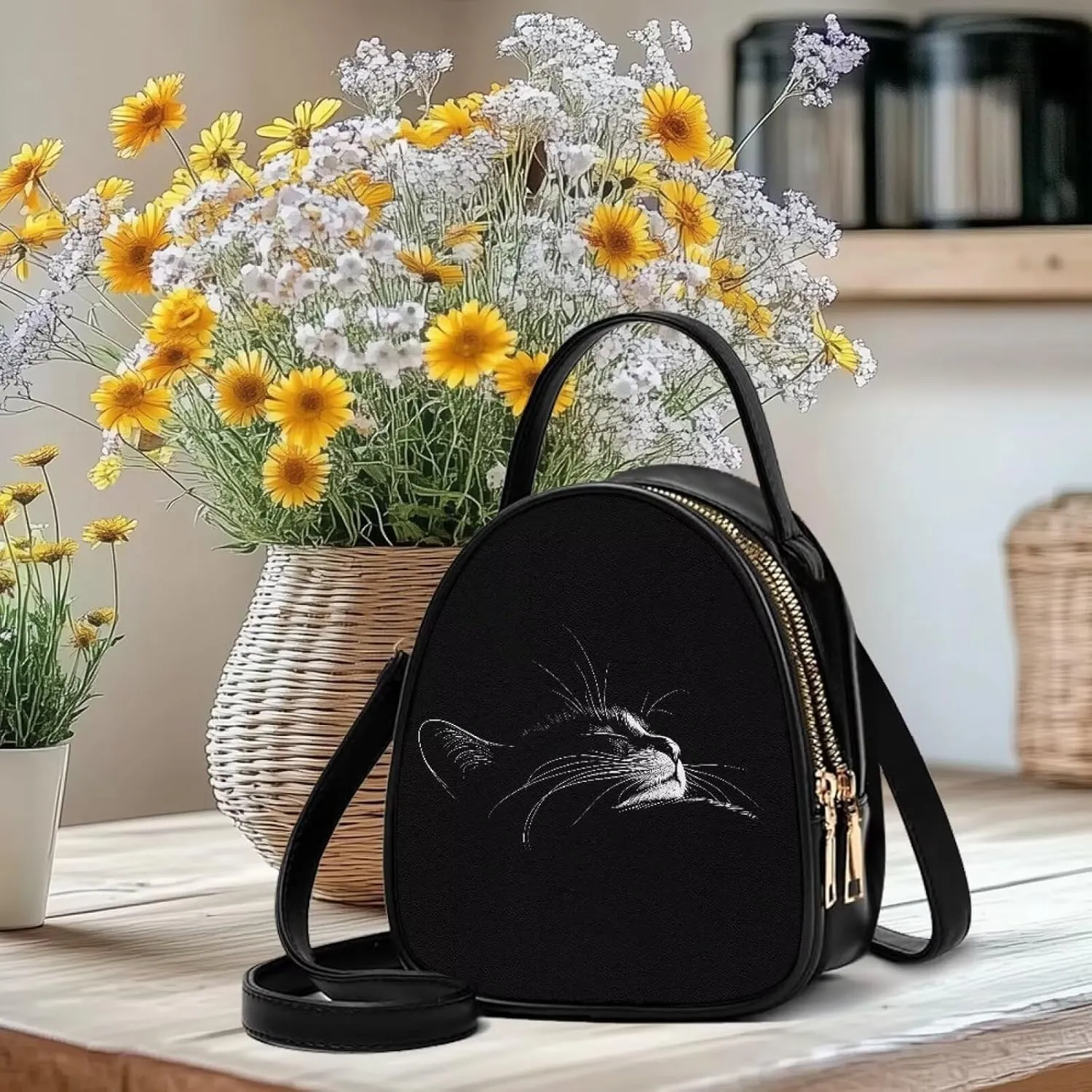 Leather Purse for Women, Leather Hobo Bag Women's Crossbody Bags 2025 Fashion Double Layer Design for Ladies